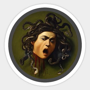 Medusa by Caravaggio Sticker